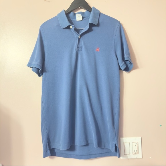 Brooks Brothers Slimfit Poloshirt Blue Mens Size L - Picture 1 of 7